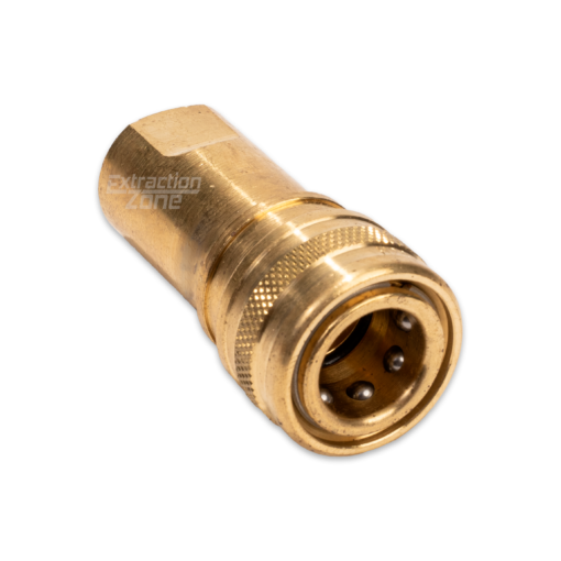 Coupler, 1/4" FPT x 1/4" FQD Brass (Quick Connects)