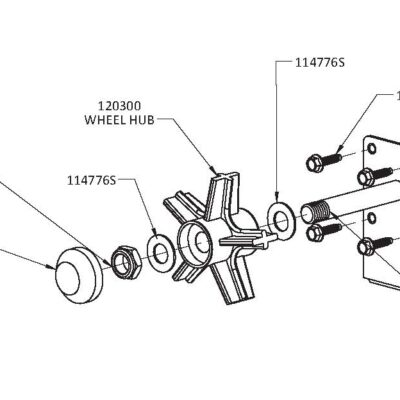 AXLE ASSY - STUB .63 OD ZP STL