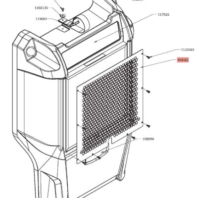 FILTER SHROUD - PC WR BLK LGR 6000LI