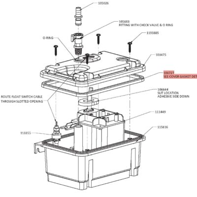 GASKET - PUMP COVER SEAL EPDM