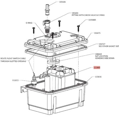 PUMP - SUBMERSIBLE 115V 1.3 GPM 4FT CORD