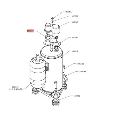 OVERLOAD - COMPRESSOR 115V LG 8600-R410A