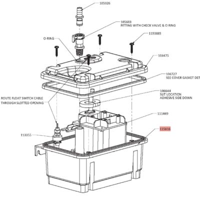 TANK - SUBMERSIBLE PUMP F600