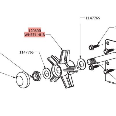 WHEEL - 12 X 2 X 5/8 BORE GRY