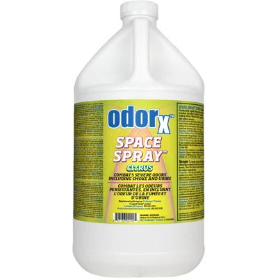 OdorX, Space Spray Citrus, Lemon, 1 Gallon